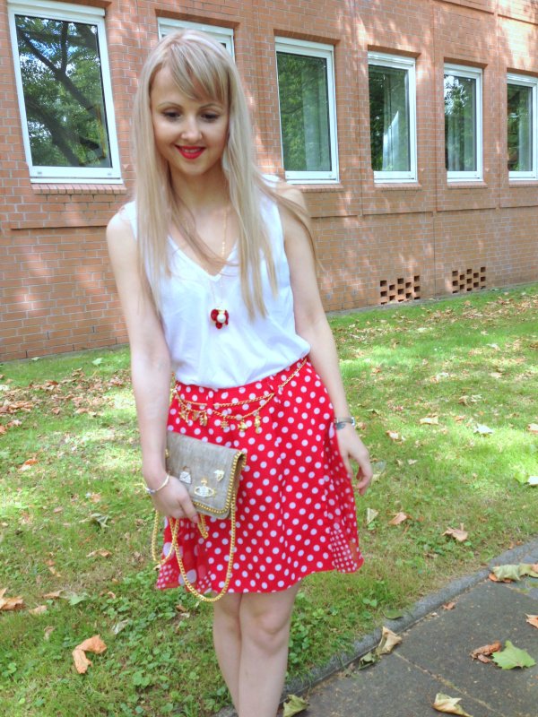 RED & WHITE POLKA DOT